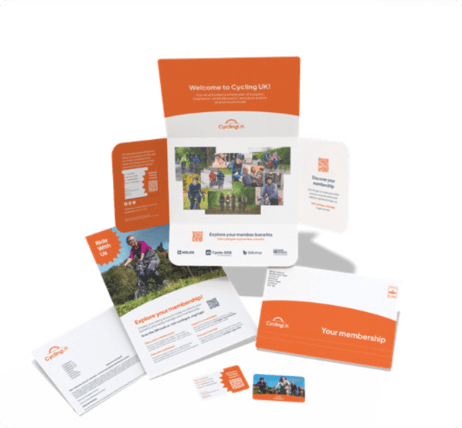 Cycling UK direct mail pack